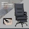 Double Padded Executive Massage Heated Office Chair Charcoal