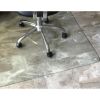 Heavy Duty 50 Inch Tempered Glass Chair Mat