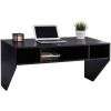 Contemporary Space Saver Floating Style Laptop Desk in Black