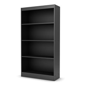 Four Shelf Eco-Friendly Bookcase in Black Finish