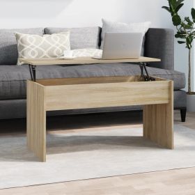 Coffee Table Sonoma Oak 40.2"x19.9"x20.7" Engineered Wood