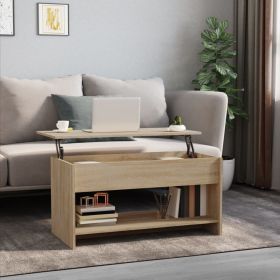 Coffee Table Sonoma Oak 40.2"x19.7"x20.7" Engineered Wood