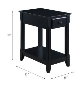 ACME Bertie Accent Table, Black Finish 82740