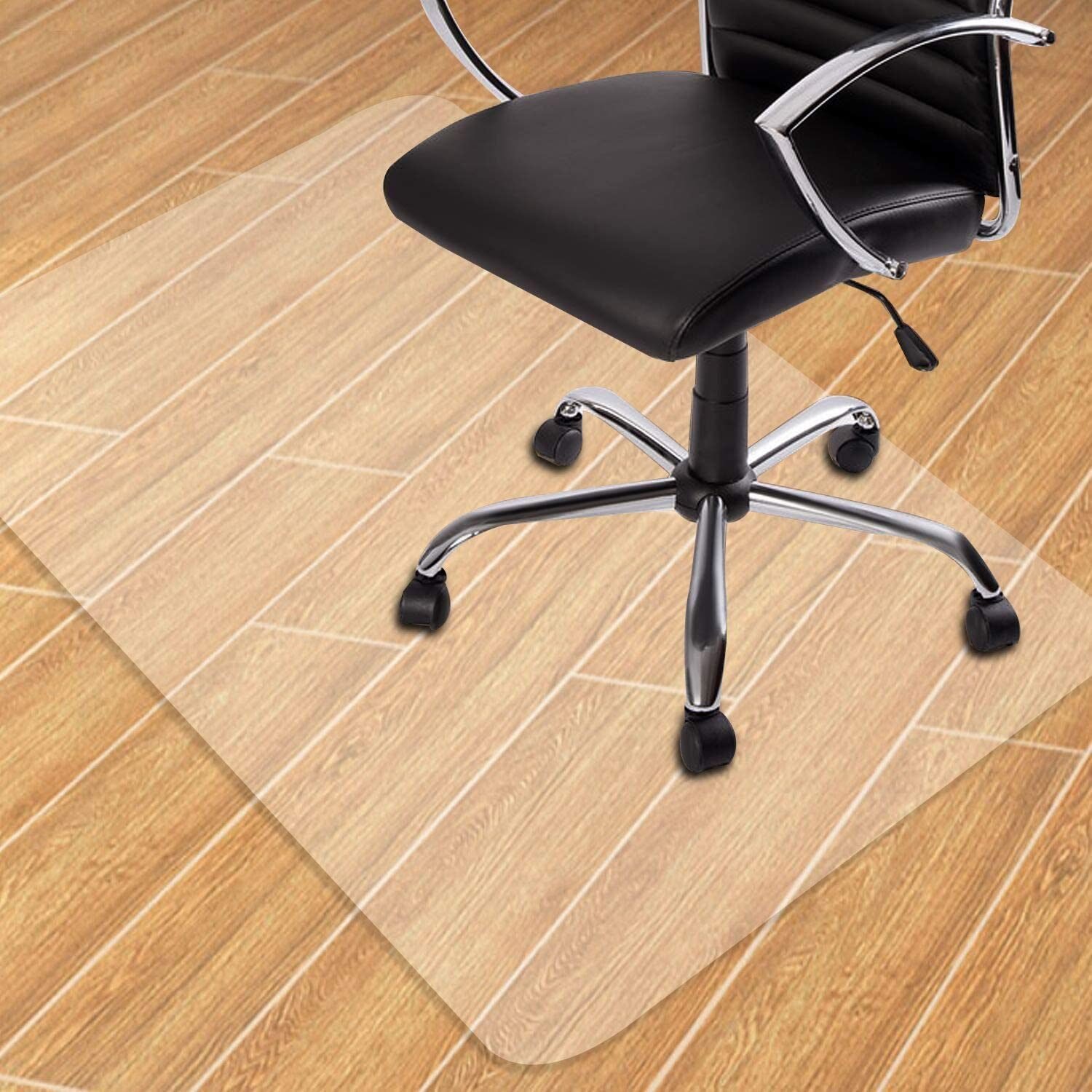 Clear Chair mat for Hard Floors 36 x 48 inches Transparent Floor Mats Wood/Tile Protection Mat for Office & Home (36" X 48" Rectangle for Hard Floor) Clear Chair mat for Hard Floors 36 x 48 inches Transparent Floor Mats Wood/Tile Protection Mat for Office & Home (36" X 48" Rectangle for Hard Floor)