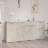 Sideboard Concrete Gray 63"x14.2"x29.5" Engineered Wood