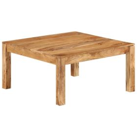 Coffee Table 31.5"x31.5"x15.7" Solid Acacia Wood