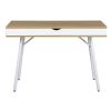 Techni Mobili Modern Multi Storage Computer Desk with Storage, Pine