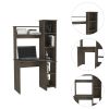 Versalles Writintg Desk; Two Superior Shelves; Five Cubbies -Dark Brown