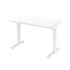 Glass tabletop standing desk
White