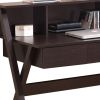 Techni Mobili Writing Desk with Storage, Wenge