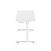 Glass tabletop standing desk
White