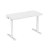 Glass tabletop standing desk
White