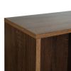 47.2"W X 19.7"D X 29.5"-54.3"H 2 in 1 computer desk/ L-shape Desktop with shelves - WALNUT