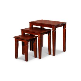 3-Piece Nesting Table Set, Cherry