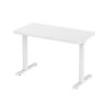 Glass tabletop standing desk
White