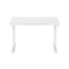 Glass tabletop standing desk
White