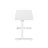 Glass tabletop standing desk
White