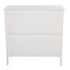 FCH Transparent Double Door Side Cabinet White