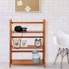 3-Shelf Folding Storage Shelves Bookcase