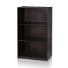 Modern 3-Shelf Bookcase in Wood Finish