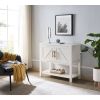 Modern 2 Drawer Wooden Storage Console Table