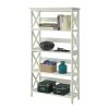 Glossy 5-Shelf Bookcase