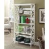 Glossy 5-Shelf Bookcase