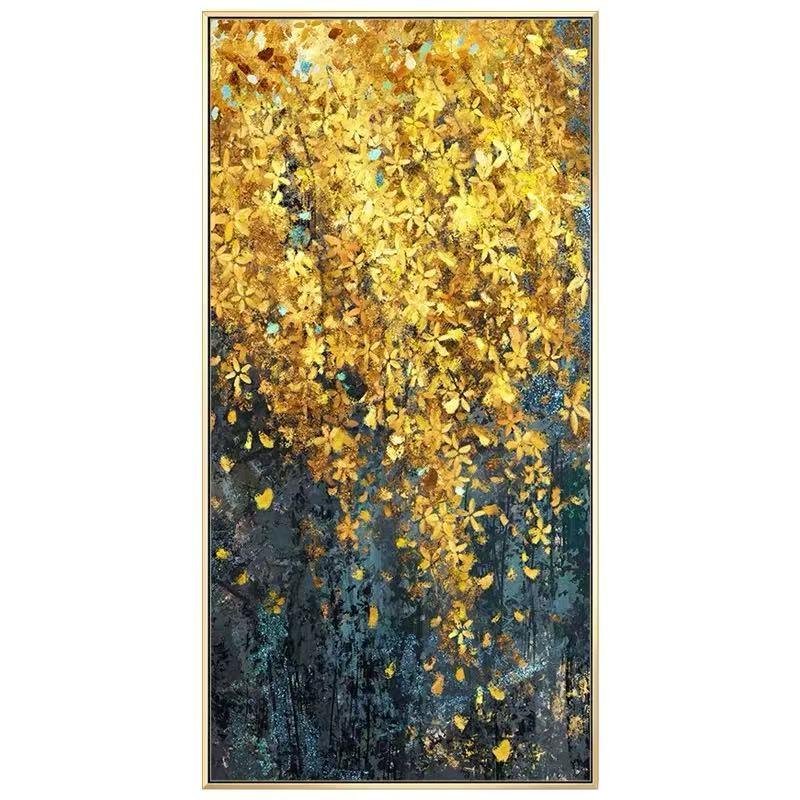 Modern Canvas Painting Poster and Print for Living Room Home Decorative Large Art Wall Painting Golden Leaf Restaurant Picture Modern Canvas Painting Poster and Print for Living Room Home Decorative Large Art Wall Painting Golden Leaf Restaurant Picture