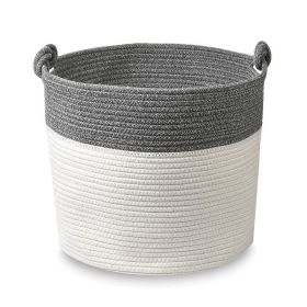 Large Storage Woven Baskets for Organizing Rope Cotton Decorative (type: Style A, Color: As pic show)