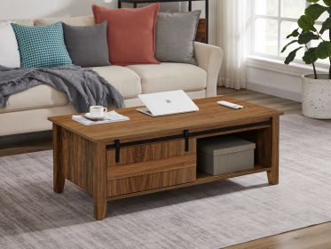 Coffee Table for Living Room (Color: Walnut)