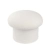 Boucle Mushroom Upholstered Storage Ottoman, Cream